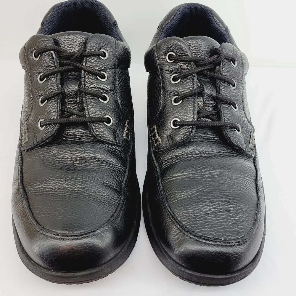 Nunn Bush Cam Moc Toe Oxford Black Leather Comfort Dress Shoe Men’s 12